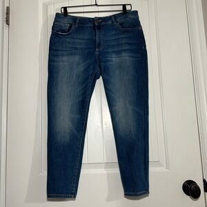 DL1961 | Florence Instasculpt Cropped Everglade Blue Jeans  | Women's 32